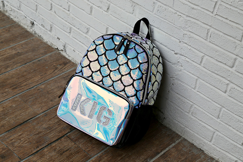 Fish Scale Shiny Backpack