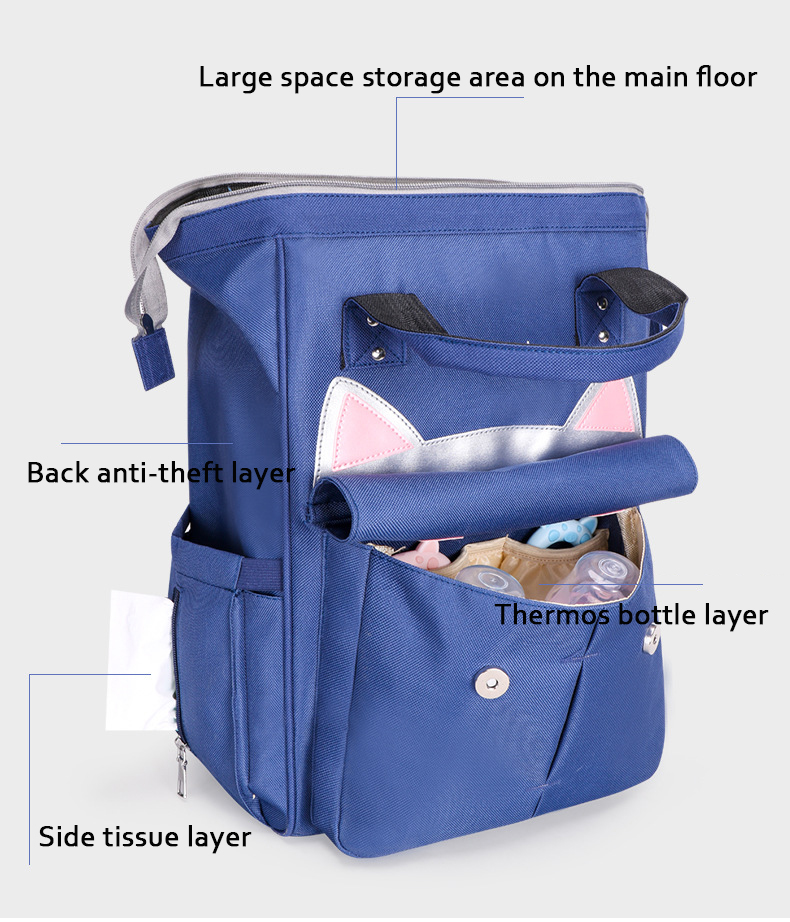 diaper bag with changing station